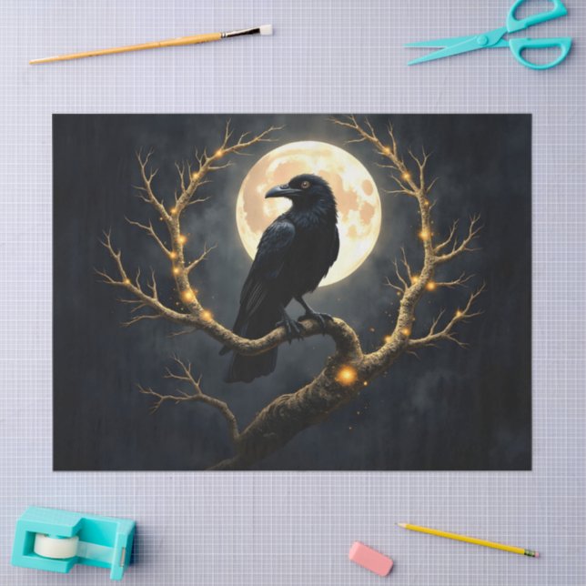 In the Darkness of the Night” – The Moon’s Silent  Tissue Paper (Craft)