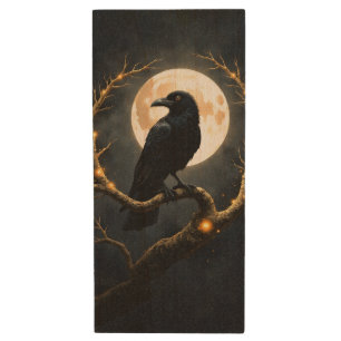 In the Darkness of the Night” – The Moon’s Silent  Wood Flash Drive