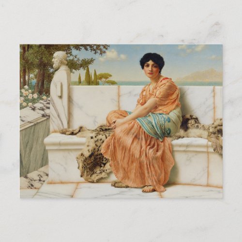 In the Days of Sappho by John William Godward 1904 Postcard