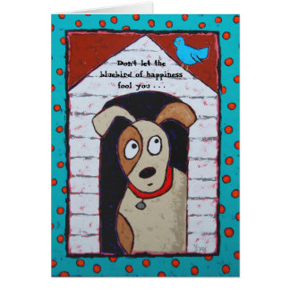 In the doghouse card