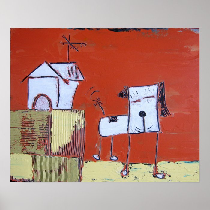 In the Doghouse Print by Dan Robertson