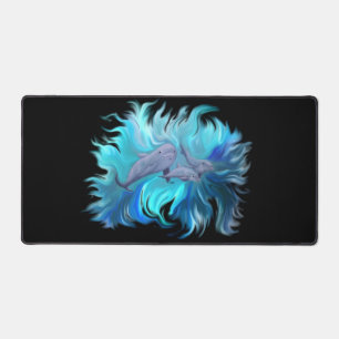 In the Dolphin School Desk Mat