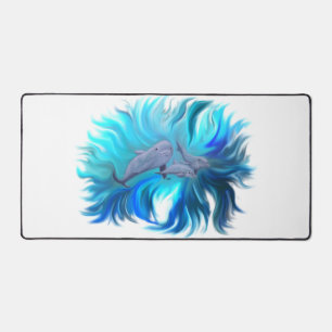 In the Dolphin School Desk Mat