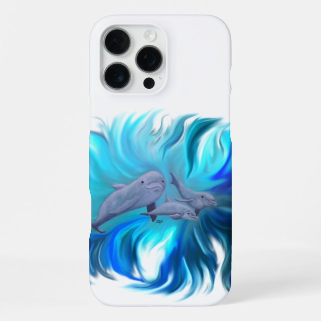 In the Dolphin School iPhone Case (Back)