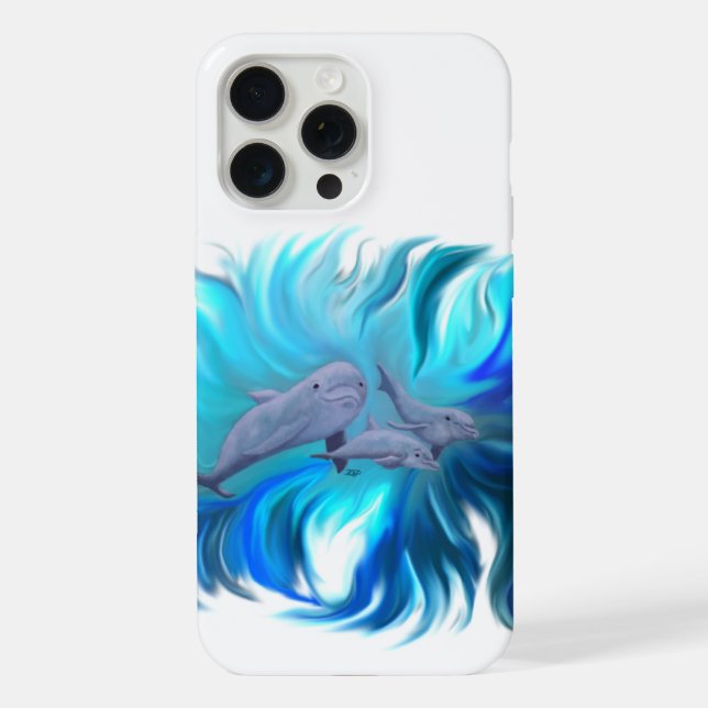 In the Dolphin School iPhone Case (Back)