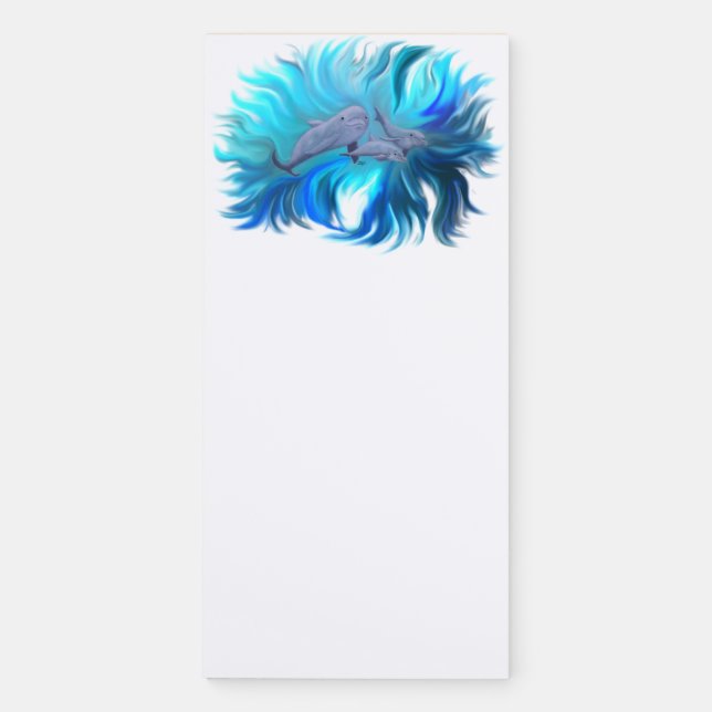 In the Dolphin School Magnetic Notepad (Front)