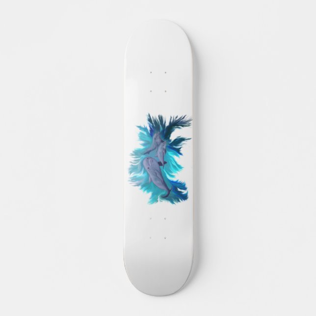 In the Dolphin School Skateboard Deck (Front)