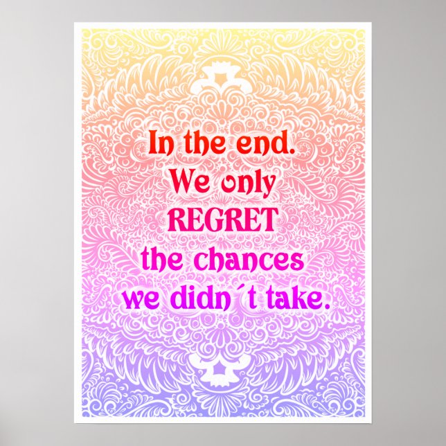 In the end - Positive Quote´s Poster (Front)