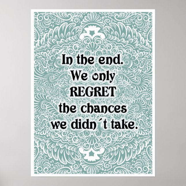 In the end - Positive Quote´s Poster (Front)