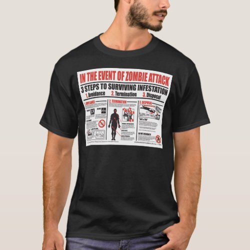 In The Event of Zombie Attack T SHIRT