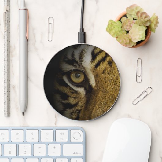 In the Eye of a Tiger Wireless Charger (Desk)