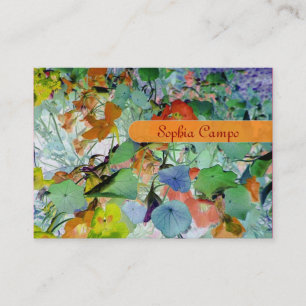 In the field, colorful businesscards template business card