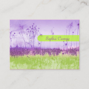 In the field, colorful businesscards template business card