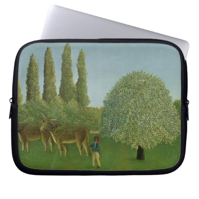In the Fields, 1910 Laptop Sleeve (Front)