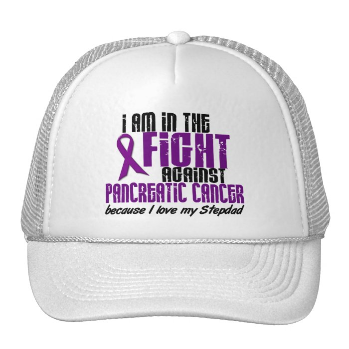 In The Fight Against Pancreatic Cancer STEPDAD Trucker Hat