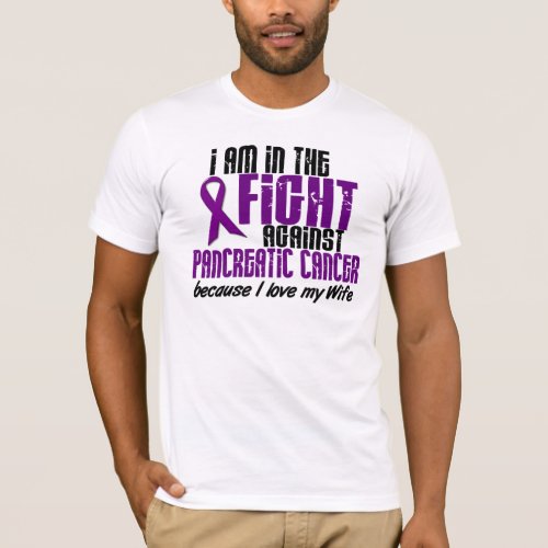 In The Fight Against Pancreatic Cancer WIFE T_Shirt