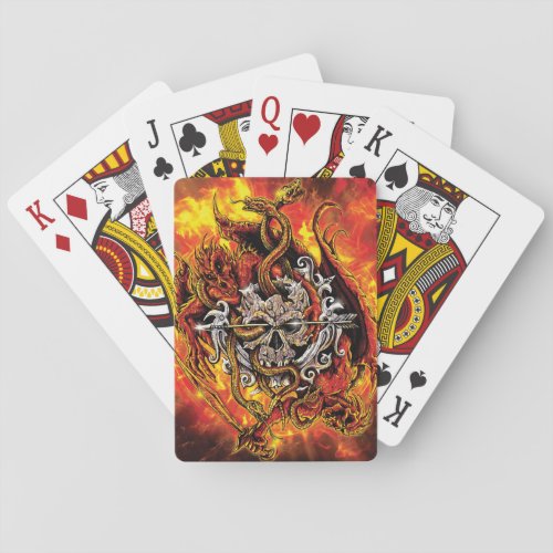 IN THE FIRE VOLATILE BEINGS SKULL DEMONS CARDS