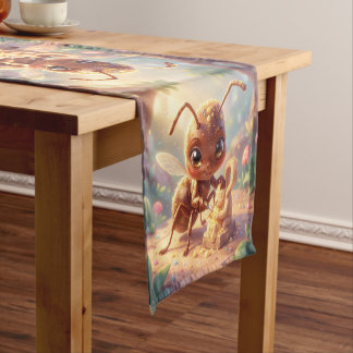 In the Footsteps of Floral Gold.4 Short Table Runner