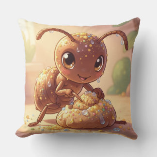 In the Footsteps of Floral Gold.6 Throw Pillow