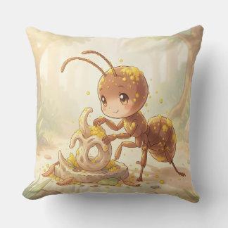 In the Footsteps of Floral Gold.8 Throw Pillow