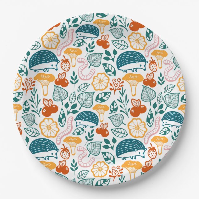 In the forest paper plates (Front)