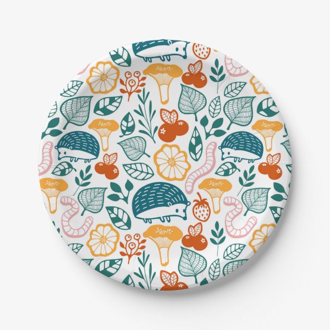 In the forest paper plates (Front)