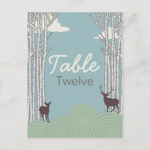 In the forest, postcard