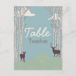 In the forest, postcard