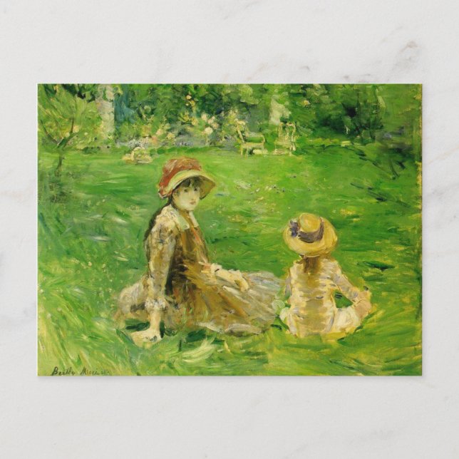 In the Garden At Maurecourt Berthe Morisot Postcard (Front)