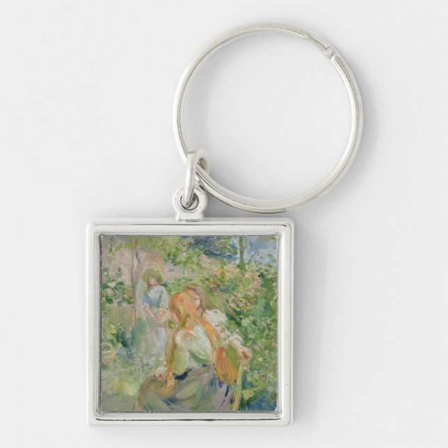 In the Garden at Roche-Plate, 1894 Keychain (Front)