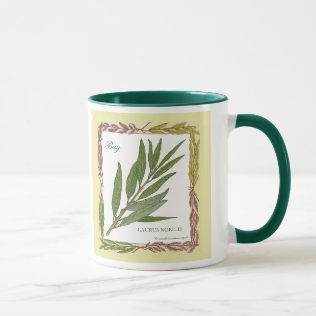 In the Garden ~ Bay Leaf Mug (Right)