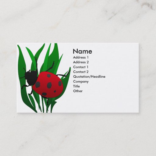 Customizable In the Garden Business Card Templates