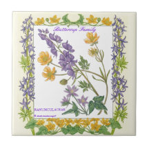 In the Garden ~ Buttercup Family Tile