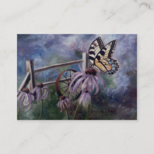 In The Garden Butterfly Art Card