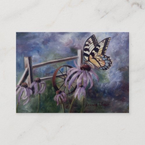 In The Garden Butterfly Art Card Business Cards