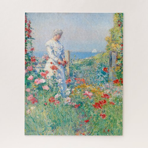 In the Garden by Frederick Childe Hassam Jigsaw Puzzle