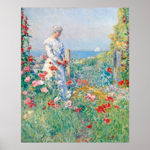 In the Garden by Frederick Childe Hassam Poster