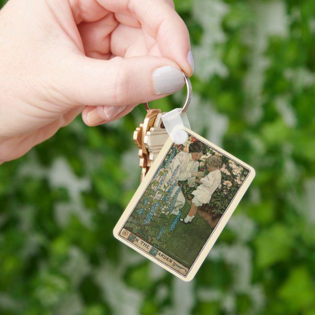 In the Garden by Jessie Willcox Smith Keychain (Hand)