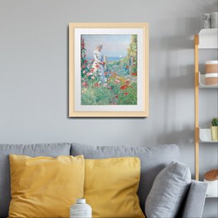 In the Garden Childe Hassam Framed Art