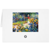In the Garden Claude Monet woman painting (Back Horizontal)