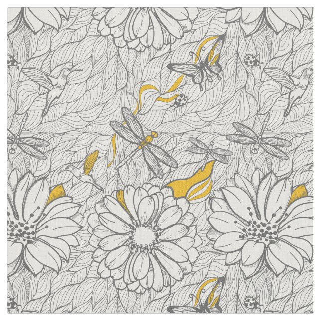 In the Garden Fabric (Close Up)