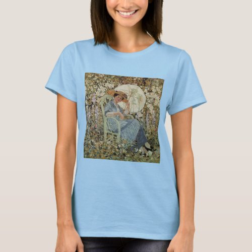 In the Garden Giverny by Frederick Frieseke T_Shirt