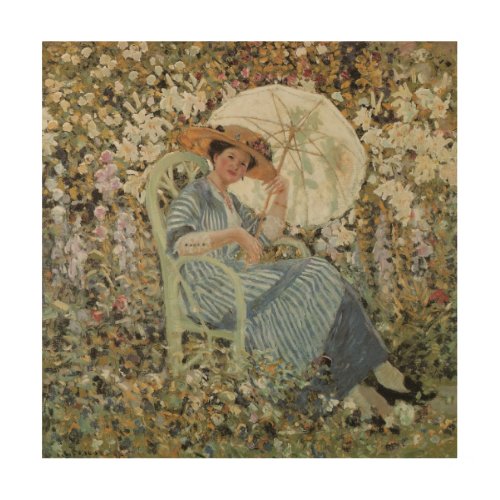 In the Garden Giverny by Frederick Frieseke Wood Wall Decor