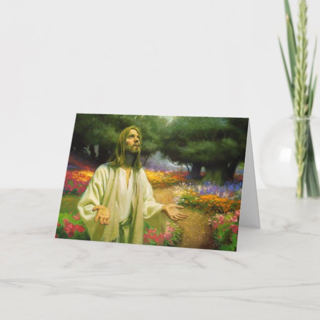 In The Garden Greeting Card (Front)