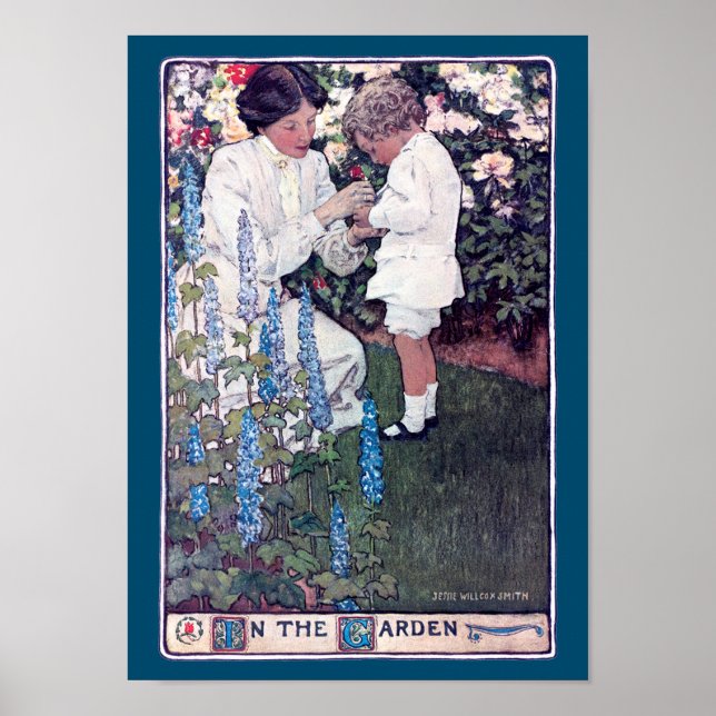 In the Garden, Jessie Willcox Smith Poster (Front)
