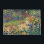 In the Garden, Monet Doormat<br><div class="desc">Oscar-Claude Monet (14 November 1840 – 5 December 1926) was a French painter, a founder of French Impressionist painting and the most consistent and prolific practitioner of the movement's philosophy of expressing one's perceptions before nature, especially as applied to plein air landscape painting. The term ""Impressionism"" is derived from the...</div>