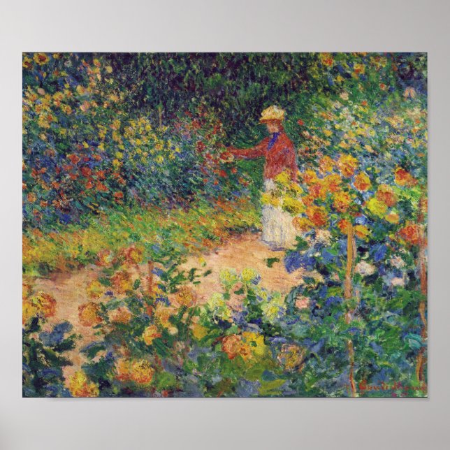 In the Garden, Monet Poster (Front)