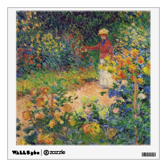 In the Garden, Monet Wall Decal (Front)