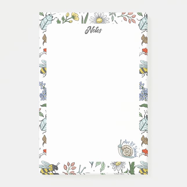 In the Garden Notepad (Front)