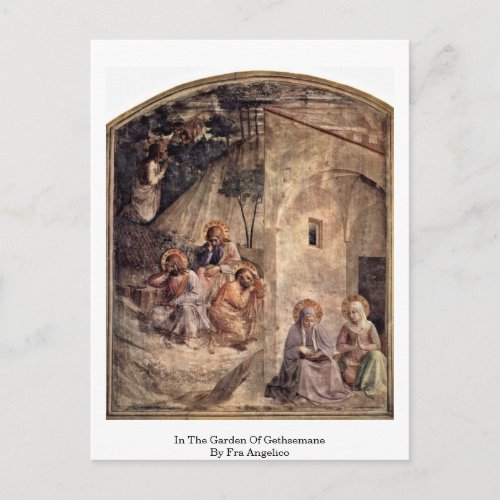 In The Garden Of Gethsemane By Fra Angelico Postcard